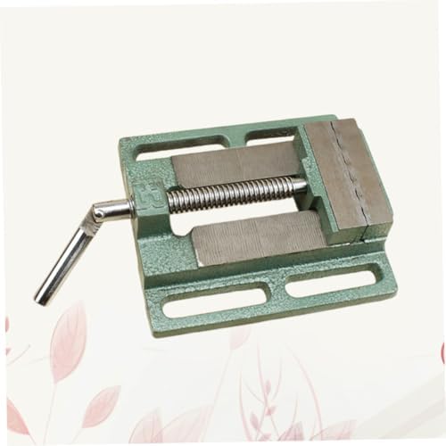 5 Inch Drill Press Vise Bench Clamp Cast Iron Table Vise Small Workholding Device for Woodworking and Milling