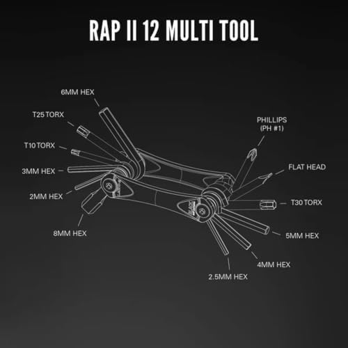 LEZYNE RAP II 12-in-1 Compact Bicycle Multi-Tool