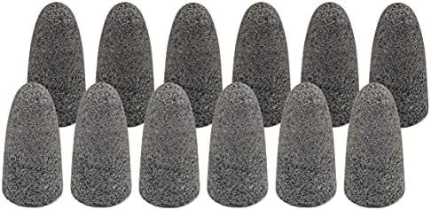 Weiler 68303 Tiger AO Type 16 Round Tip Portable Grinding Cone, A24-R, 1 1/2" X 2 1/2" X 5/8-11, (Pack of 12)