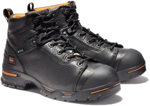 Timberland PRO Men's Endurance 6 Inch Steel Safety Toe Puncture Resistant Waterproof Industrial Work Boot