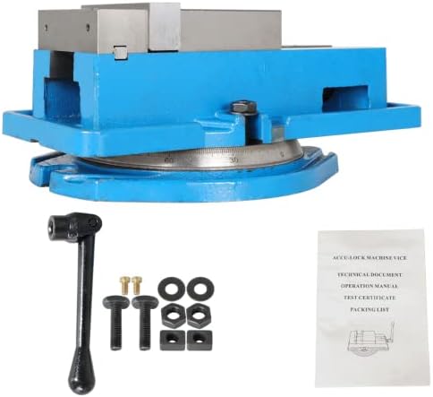 4 Inch Accuracy Mill Vise with 360 Degree Swiveling Base