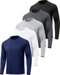 MLYENX 7 Pack Long Sleeve Shirts for Men Sun Protection Quick Dry