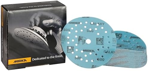 Mirka Galaxy Multifit Sandpaper 5 inch Grit 500 50 Discs Pack