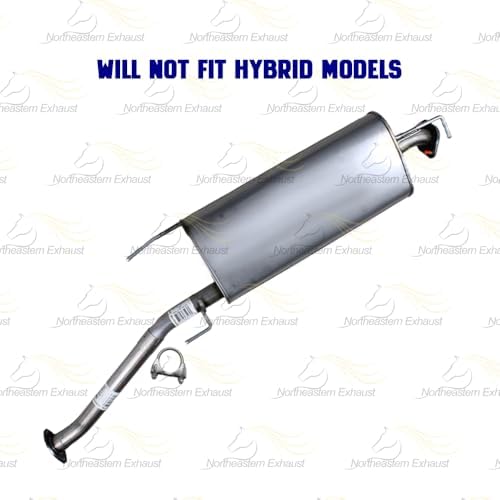 Northeastern Exhaust | Stainless Steel Resonator Pipe, Muffler Exhaust System Kit Compatible for Toyota RAV4 2013-2018 2.5L | Free Clamps, Gaskets, and Spring Bolt Kit Included