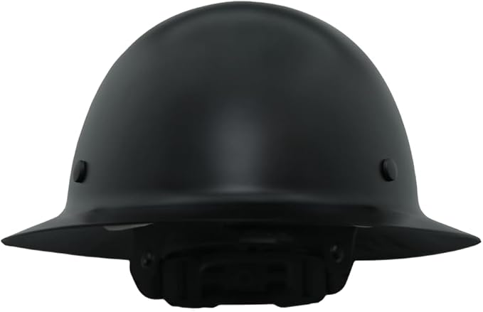 AFP Fiber Full Brim Hard Hat | 6 Point Ratchet Suspension | OSHA & ANSI Rated | Hard Hats for Men | Premium Construction Helmets for Safety