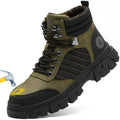 KELODON Waterproof Steel Toe Boots For Men-6 Inch Comfortable Mens Safety Work Boots Indestructible Steel Toe Shoes Lightweight Non Slip Puncture Resistant Industrial Construction Boot