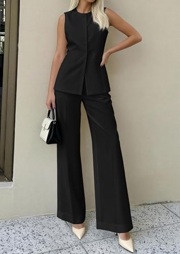 PRETTYGARDEN Women's 2 Piece Sets Business Casual Outfits