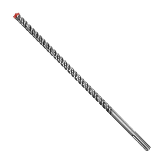 Diablo Rebar Demon SDS-Max 4-Cutter Full Carbide Head Hammer Drill Bit with Tri-Metal Fusion Welding - 3/4" Diameter, 21" Length, 16" Working Length - DMAMX1140