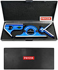 4PCS 12 Inch Combination Square Ruler Set Protractor Satin, 4-R Graduation
