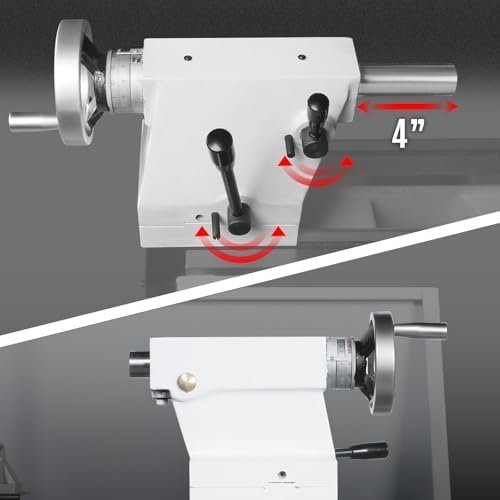 Mechmaxx 14" x 40" Industrial Metal Lathe Machine with Variable Speed DRO Gunsmith Gearhead Precision Turning Drilling Belt Drive，Model 1440GV