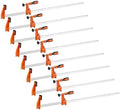 VEVOR Bar Clamps for Woodworking, 8-Pack, 36" Opening F Clamps, 600 lbs Load Limit, with Plastic Pad and Self-Locking Design, Premium Cast Iron and Carbon Steel, for Wood Working and Metal Working