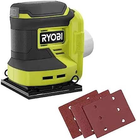 RYOBI ONE+ 18V Cordless 1/4 Sheet Sander (Tool Only), PCL401B, Green