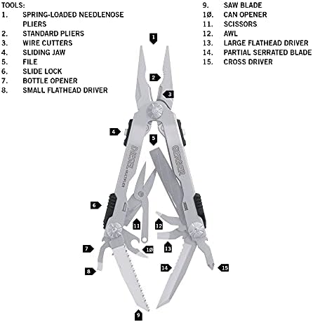 Gerber Gear Diesel Multi-Plier, Stainless Steel [22-01470]