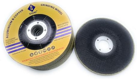 SIGNI Aluminum Grinding Wheel 5 inch for Aluminum Copper Non-Ferrous 10 Pack (Not Load While Grinding)