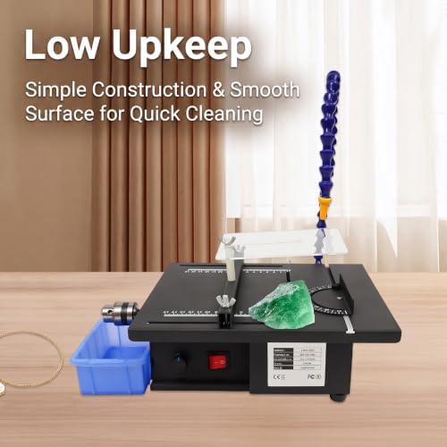 Jade Carving Machine 1850W, Table Saw Polisher Grinder, 0-10000 RPM for Jew