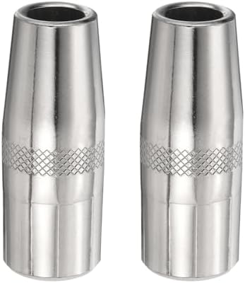 HARFINGTON 2pcs Mig Welding Gun Nozzle 1/2" Orifice KP2742-1-50R Gas Welding Gun Nozzle Copper Nickel Plating Welding Gun Accessory for 250L PRO Curve 200 MIG Gun 200A/300A/400A Parts
