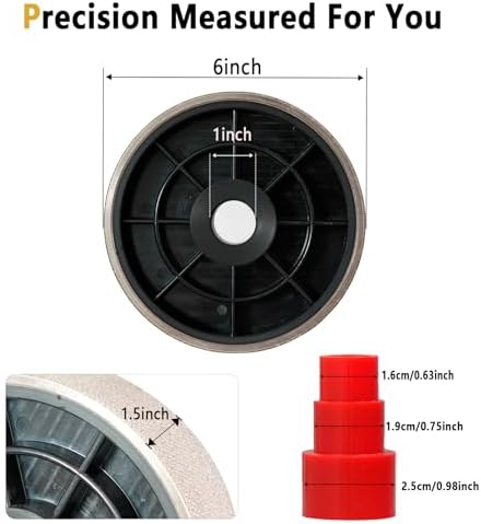 DZQ 6 Inch Grit 80 Diamond Lapidary Jewelry Grinding Wheel