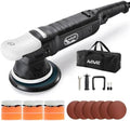 AUTIWOZ Car Buffer Polisher, 6-Inch Dual Action Polisher for Car Detailing, 15mm Random Orbital Car Polisher with 6 Variable Speeds1800-4800RPM, DA Polishers Kit for Car Detailing/Polishing/Waxing