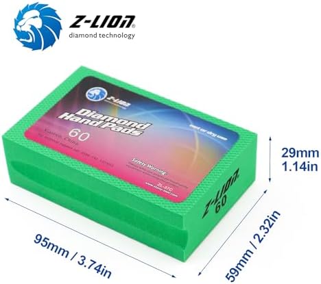 Z-Lion Diamond Hand Polishing Pads Electroplated Grit 60 for Glass Stone