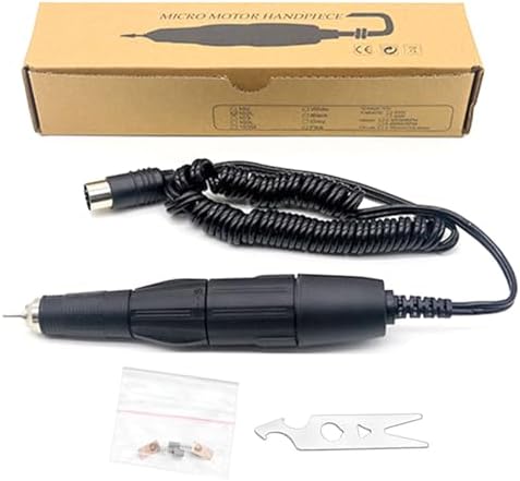 35K RPM Micromotor Polisher with Micro Motor Handle, Micromotor for Jewelry,Ceramics,Silicone,Glasswork,Woodcarving (102L, 2.35mm)