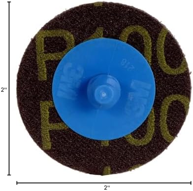3M Roloc Disc, 361F, P100 YF-Weight, TR, 2 in, Die R200P
