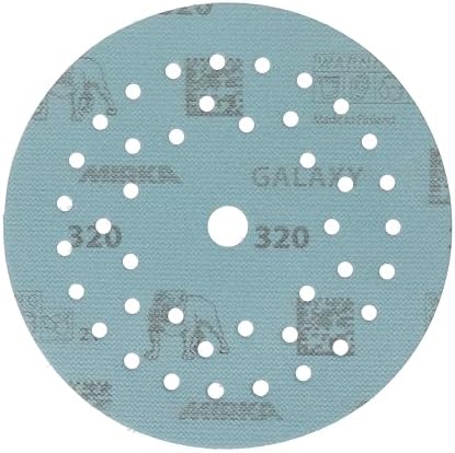 Mirka Galaxy Multifit Sandpaper 5 inch Grit 320 50 Discs Pack