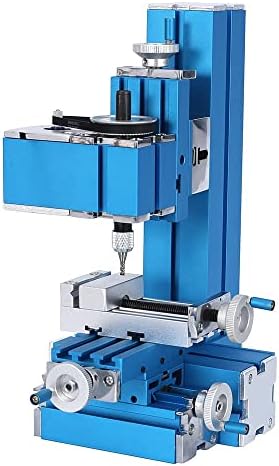 Universal Mini Metal Milling Machine Motorized Metalworking DIY Tool Benchtop Woodworking for Hobby Science Education Modelmaking W10004M AC100V~240V (24W Milling)
