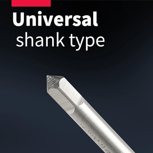 6-32 Left Hand Straight Flute Thread Tap Machine Tap HSS (High Speed Steel) Threading Tapping Repair Tools DRINYOUNG (6-32 Left)