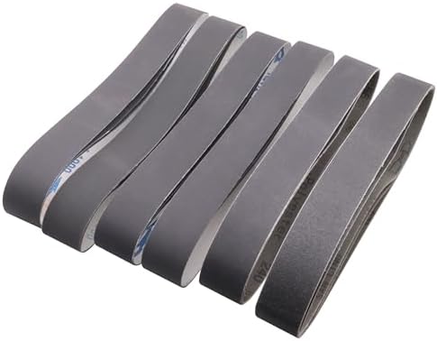 Taokyid 1-1/2 x 30 Inch Sanding Belts, 120 240 400 600 800 1000 Grit, 18Pcs