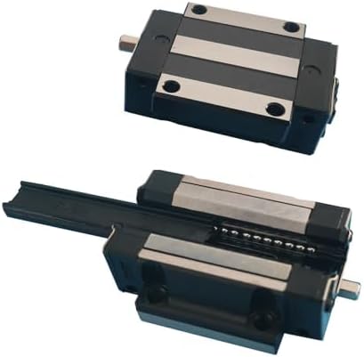 HGW20CA Linear Slider Bearing, 2pcs HGW20CA Flange Standard Steel Bearing Slider Block, for HG20 High Assembly CNC Linear Guide for CNC
