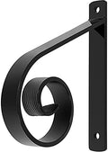 Zwinz Steel Small Handrail 12"x10.2", Antirust Wall Mounted Stair Railing | Handrail Railings Stair Rails for Black, Handrail for 1 or 2 Steps
