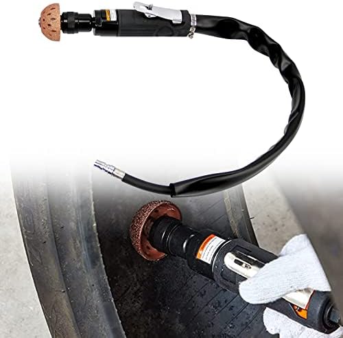 Sporacingrts 2500rpm Low Speed Air Tire Buffer Tire Repair Kit Polishing Cleaning Tool 35 mm Pneumatic Automatic Buffing Wheel Machine Tire Patch Tools Rear Exhaust