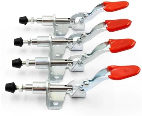 Toggle Clamp 4-piece Push-pull Type Woodworking Clamp Set, Pneumatic Quick-release Clamping Device (GH-301AM)