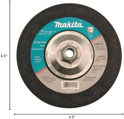 Makita 741416-B-10 Hubbed Grinding Wheel, 10-Pack, 4-1/2-Inch