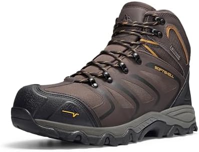 NORTIV 8 Waterproof Steel Toe Work Boots for Men