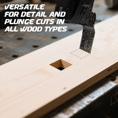 KELIN 116pcs Titanium Oscillating Tool Blades, Universal Multitool Blades