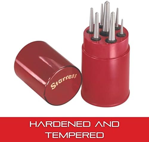 Starrett Steel Center Punch Set, 7 Pieces
