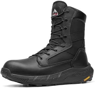 NORTIV 8 Men's Composite Toe Work Boots Side Zipper