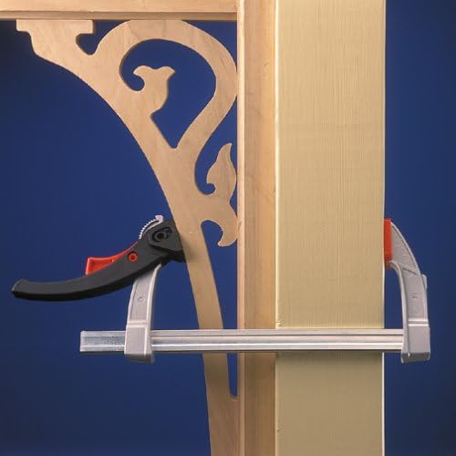 BESSEY Rapid Action Lever Clamp - 12-Inch -LC12 - Fast Action, Heavy Duty Clamps for Welding and Woodworking. Vibration resistant - Professional Grade for DIY and Home Improvement