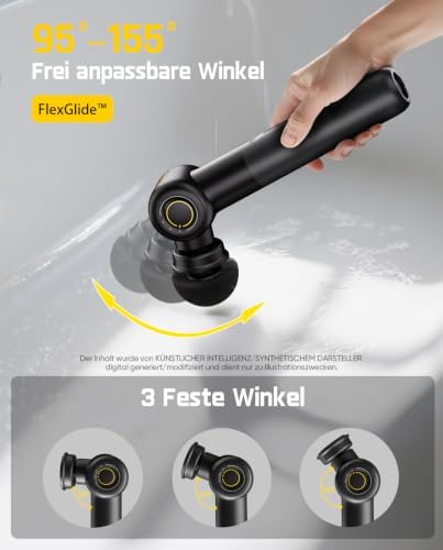 Fanttik Flip G9 Pro Electric Scrubber & 3 Pcs Replacement Brush Heads for Flip G9 Pro Electric Spin Scrubber
