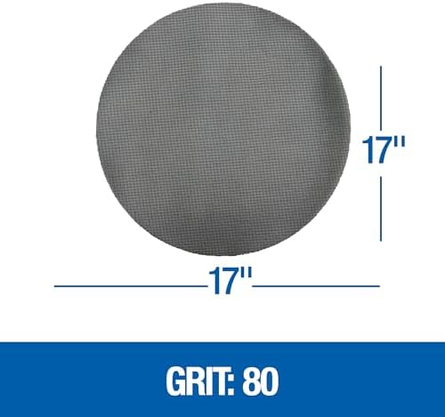 Mercer Industries Floor Sanding Screen Disc, 10 Pack, 17", Grit 80