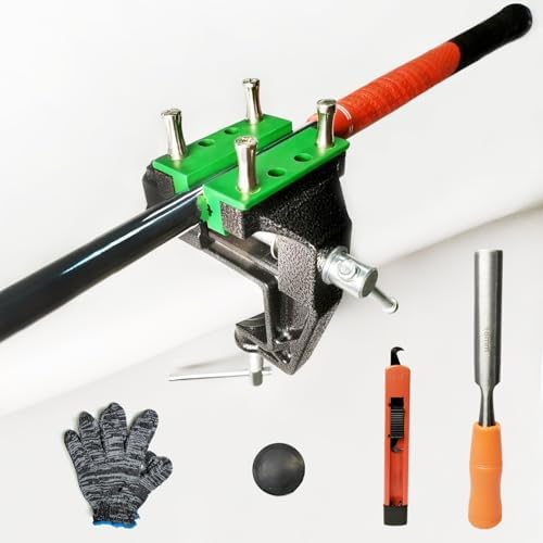 Golf Club Regripping Kit, Optional Professional or Basic Golf Grip Replacement Tools, 2-In-1 Bench Vise or Mini Table Vise, Fixed Rubber Clip, Hook Blade, Grip Tape Remover