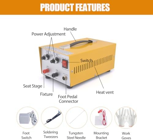 Jewelry Spot Welding Machine,30A Jewelry Soldering Welding Processing Tool
