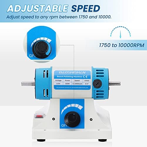 BAOSHISHAN Multi-Function Bench Buffer Polisher Grinder with Accessories
