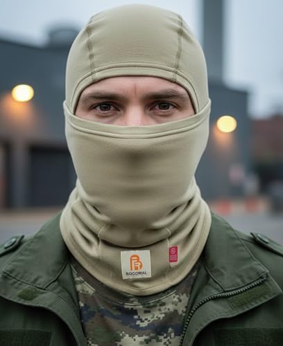 BOCOMAL FR Balaclava with Face Mask 7oz Midweight Arc Rated NFPA2112 CAT2
