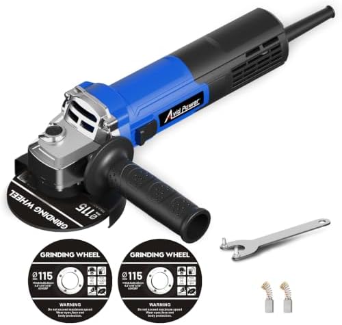 AVID POWER Angle Grinder Tool 750W 6.5 Amp 4-1/2" 11,500 RPM Metal Grinder