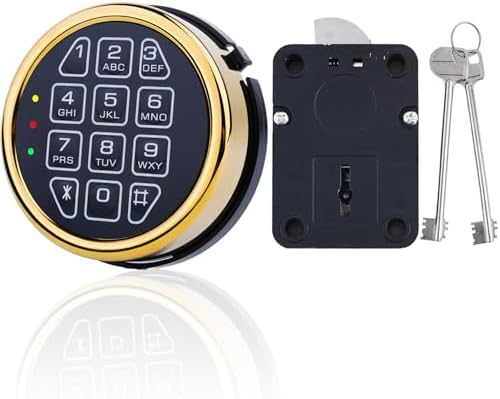 Gun Safe Lock Replacement with Right Swing Bolt Lock & 2 Emerency Keys