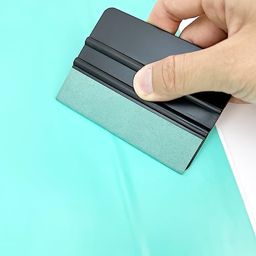 Car Vinyl Wrapping Tools Glass Tinting Kit, Window Film Application Kit, Wallpaper Smoothing Tools with Felt Squeegee, Safety Vinyl Cutter, Retractable 9mm Utility Knife, and Edge Wrapping Squeegee