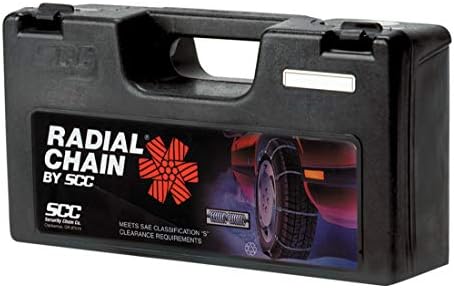 SCC SC1040 Radial Chain Cable Traction Tire Chain - Set of 2, Silver