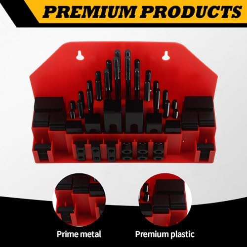 58 Pcs 1/2" T-Slot 3/8"-16 Stud Clamp Compatible with Milling CNC